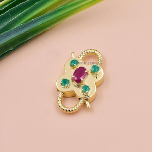 14k Yellow Gold Plated Padlock, Handmade Green Onyx Padlock, Woman Designer Padlock, 925 Silver Padlock, Pink Onyx Padlock Jewelry