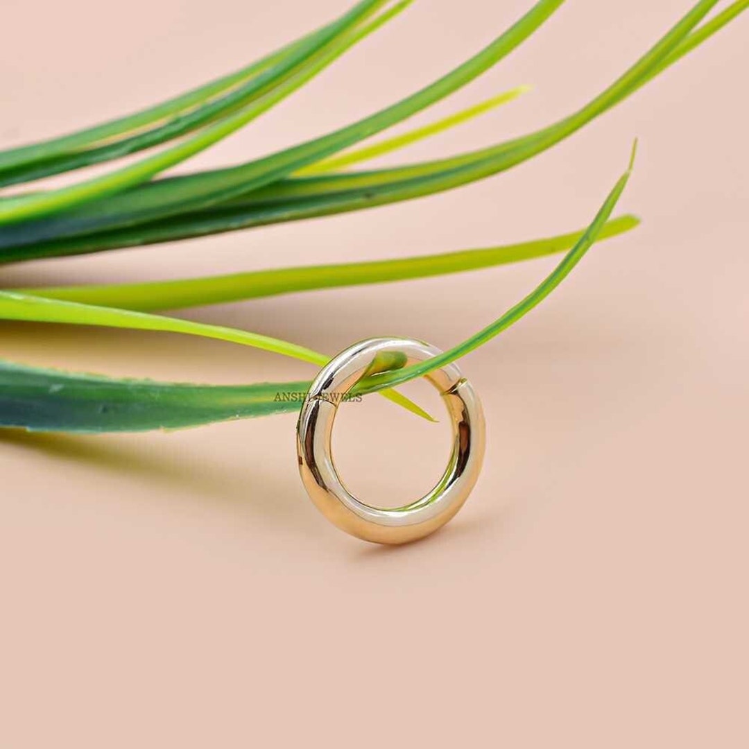Handmade 14K Yellow Gold Charm Enhancer Lock, 10mm - Etsy