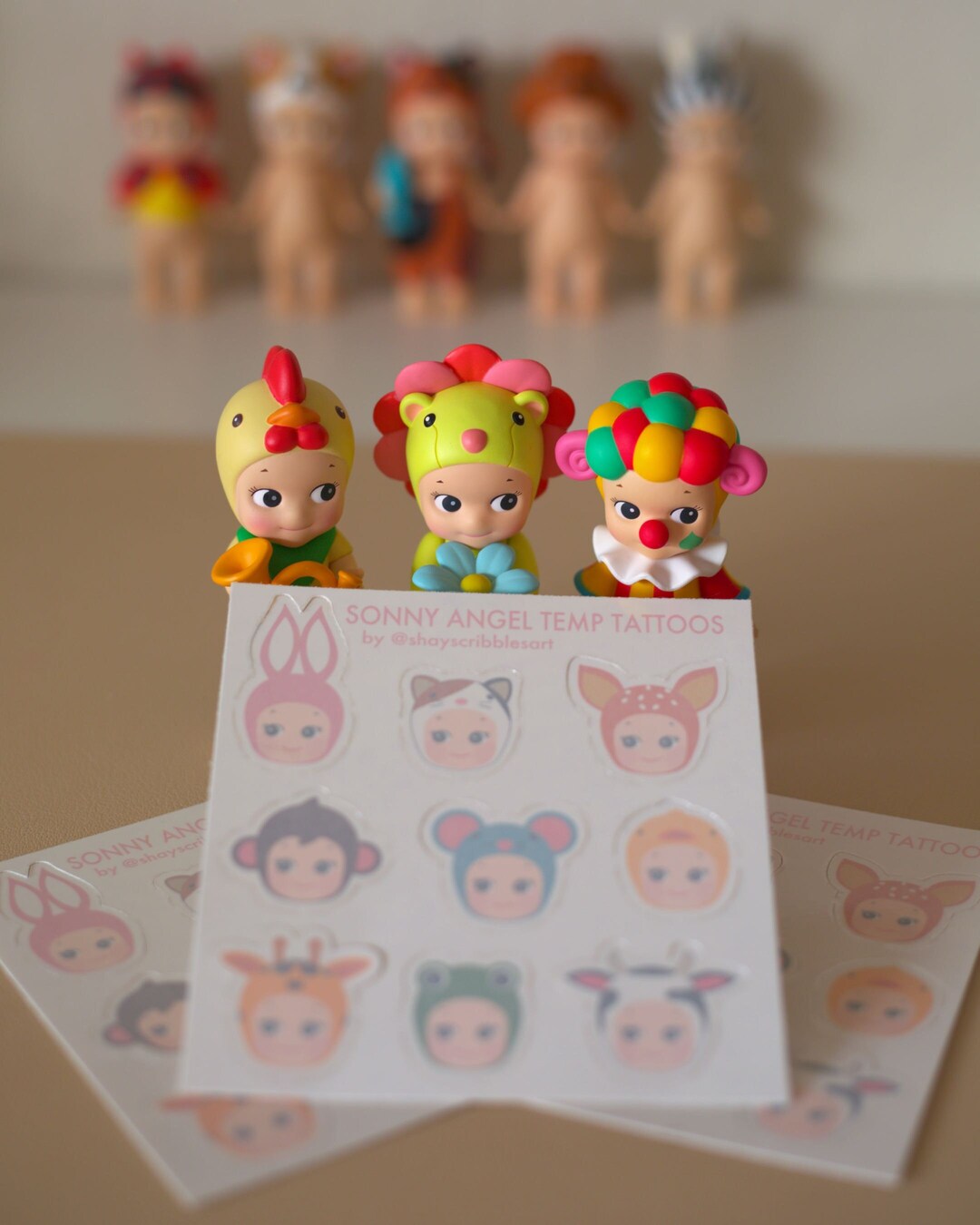 Sonny Angel Temporary Tattoos Animal Series Rabbit Calico Etsy