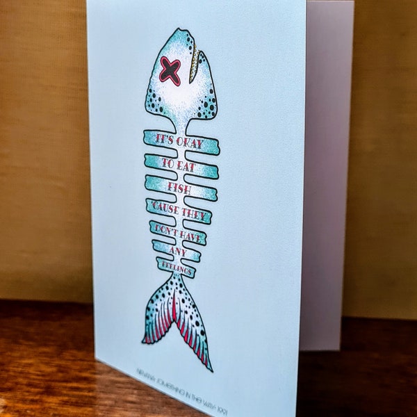 A6 Nirvana Greetings card 'Something in the way' Fathers day card- birthday card- anniversary card- blank inside