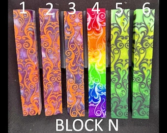 Diamond Painting Pen - Block N - handmade custom handcrafted lathe acrylic - Castaway Creations