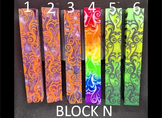 Diamond Painting Pen - Block N - handmade custom handcrafted lathe acrylic - Castaway Creations