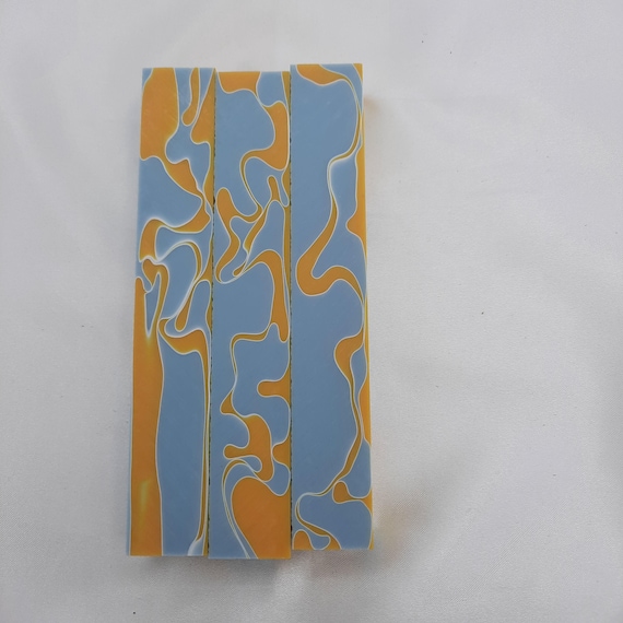 Diamond Painting Pen - Sand Island - Handmade Custom yellow and gray handcrafted lathe acrylic