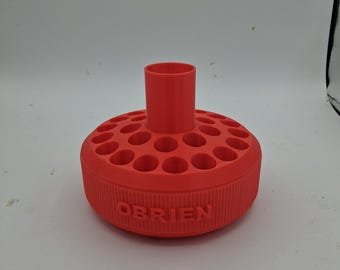 Rotating Pen Carousel Red - Obrien Custom Turning Diamond painting pen display original model with storage in middle