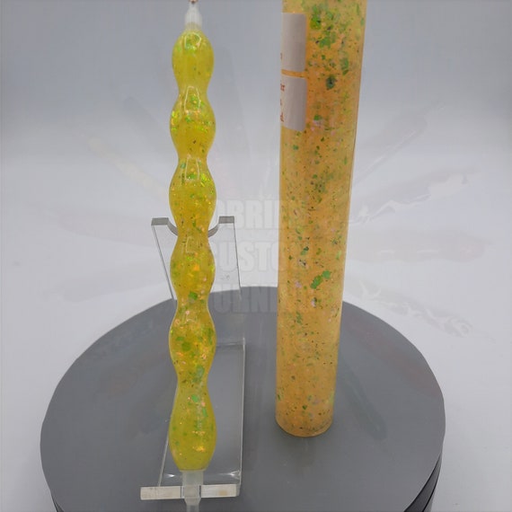 Diamond Painting Pen  - honeysuckle dream glitter - Custom handmade handcrafted ed lathe acrylic yellow pink iridescence