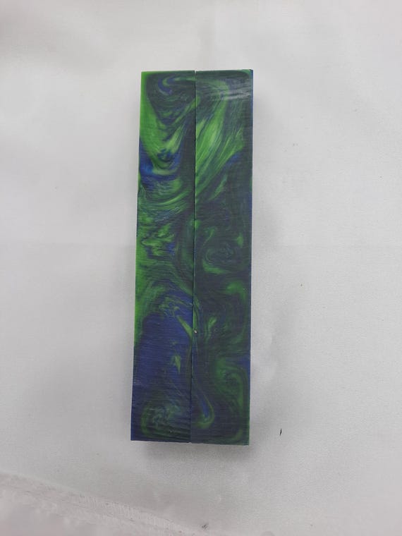 Diamond Painting Pen - Crater Lake  - handmade custom handcrafted lathe acrylic green blue