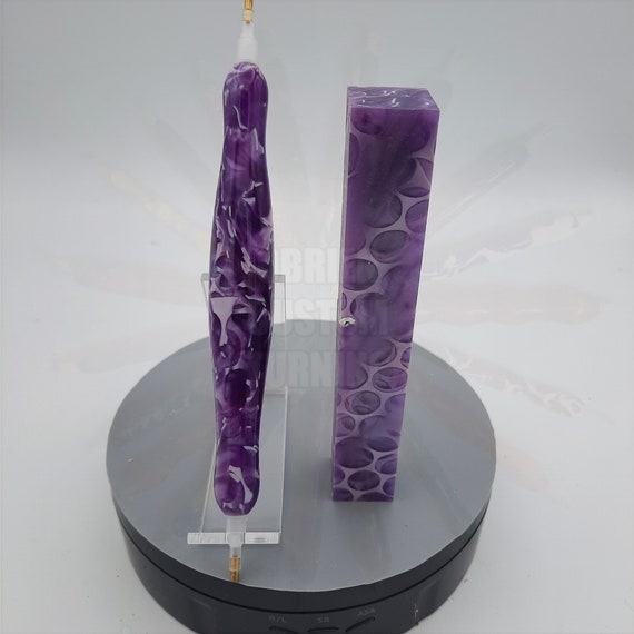 Diamond Painting Pen - Purple Mesh limited edition - Handmade Custom handcrafted  lathe