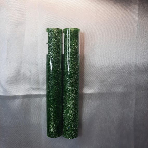 Diamond Painting Pen  - Grass Green Shimmer Glitter - Custom handmade handcrafted lathe acrylic sparkle shiny
