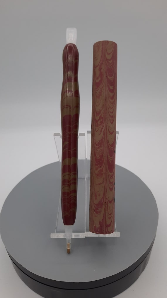 Diamond Painting Pen - Rust and Olive limited edition - Custom handmade handcrafted lathe acrylic