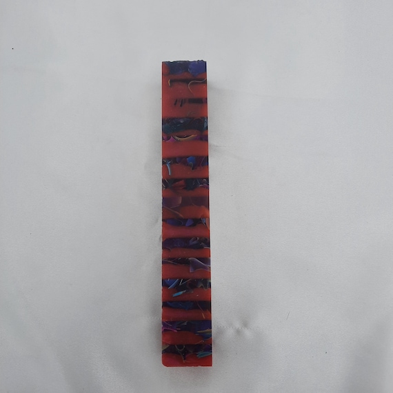 Diamond Painting Pen  - Ready to Go Stripe Limited Edition - Handmade Custom handcrafted  lathe red layer stacked