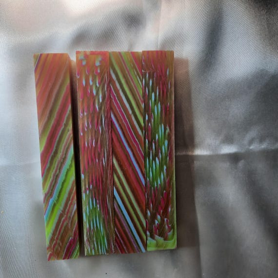Diamond Painting Pen - sweet tooth - Handmade Custom handcrafted lathe pink white orange green