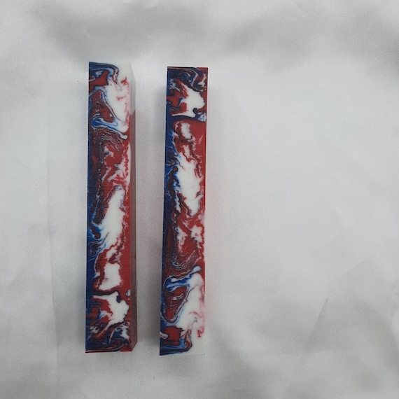 Diamond Painting Pen - Liberty Lights glow in the dark - Custom handmade handcrafted lathe acrylic red white blue patriotic