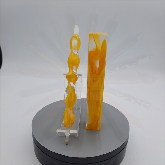 Diamond Painting Pen - Honeycrisp - Handmade Custom see through transparent yellow handcrafted  lathe acrylic