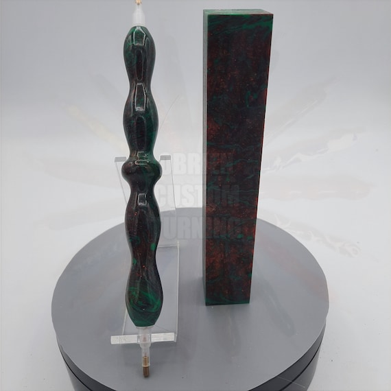 Diamond Painting Pen - Christmas limited edition - Handmade Custom handcrafted lathe acrylic green, red holiday season