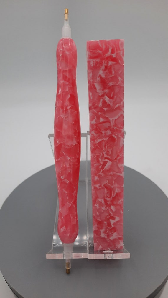 Diamond Painting Pen - pink crush (pretty in pink) - Handmade Custom handcrafted  lathe acrylic