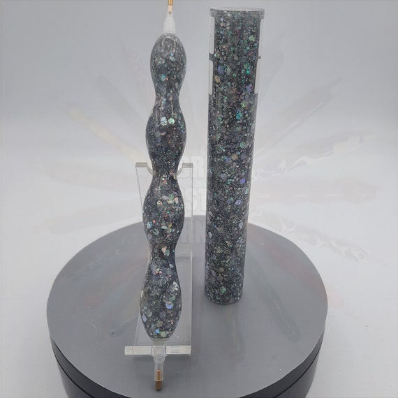 Diamond Painting Pen  - Stargaze Glitter - Custom handmade handcrafted lathe acrylic silver sparkle shiny