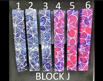 Diamond Painting Pen - Block J - handmade custom handcrafted lathe acrylic spiderweb spider web - Castaway Creations