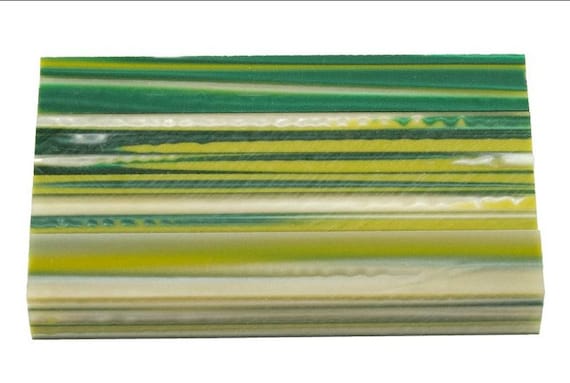 Diamond Painting Pen - Summer Garden - Handmade Custom handcrafted lathe acrylic dark and light green
