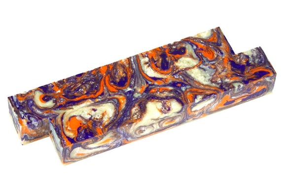 Diamond Painting Pen - Tangerine Violet Limited Edition - handmade custom handcrafted lathe acrylic purple and orange