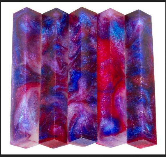 Diamond Painting Pen - Galaxy Storm - Handmade Custom handcrafted lathe purple pink blank