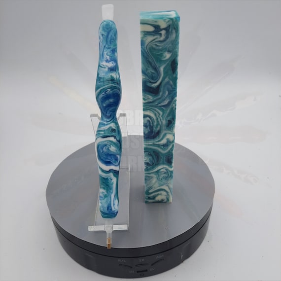 Diamond Painting Pen - global ghost - Handmade Custom handcrafted  lathe blue, green, white