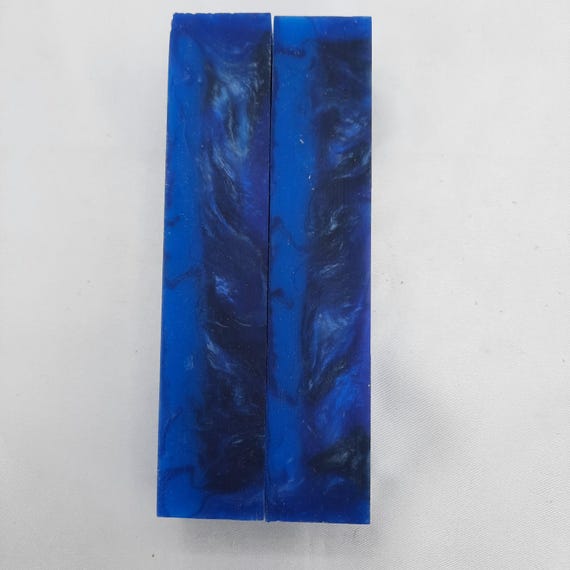 Diamond Painting Pen  - Shark Bite Glow in the Dark - handmade custom handcrafted lathe acrylic blue black