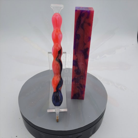 Diamond Painting Pen - dollhouse - Handmade Custom handcrafted  lathe pink purple