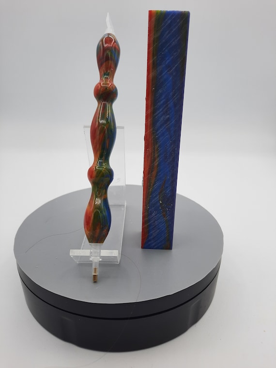 Diamond Painting Pen - Rainbow Mist - Handmade Custom handcrafted lathe acrylic