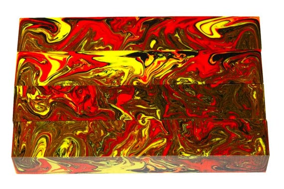 Diamond Painting Pen - Harvest Color Explosion limited edition - Handmade Custom handcrafted lathe acrylic Red Yellow