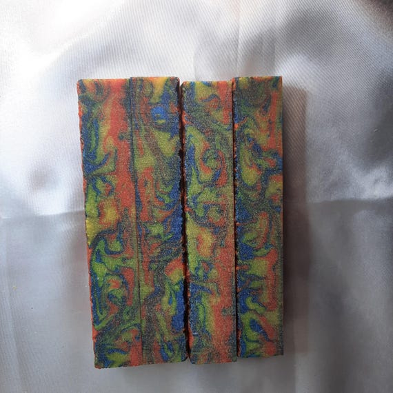 Diamond Painting Pen - Psychadelic limited edition - Custom handmade handcrafted lathe acrylic bright rainbow color red blue yellow