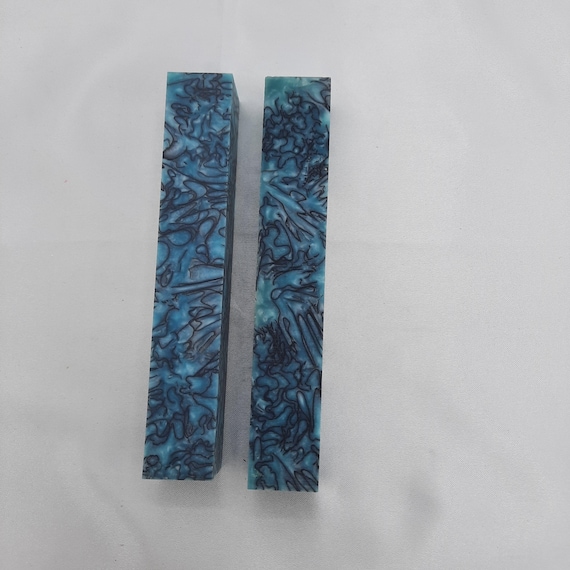 Diamond Painting Pen  - Sea Pearl Ribbon - Handmade Custom handcrafted  lathe acrylic blue black