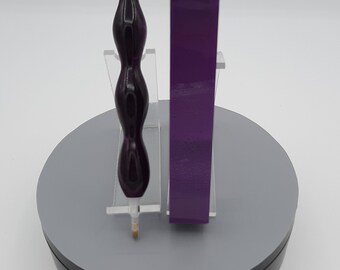 Diamond Painting Pen - iris (silk amethyst purple) - Handmade Custom hand turn lathe acrylic
