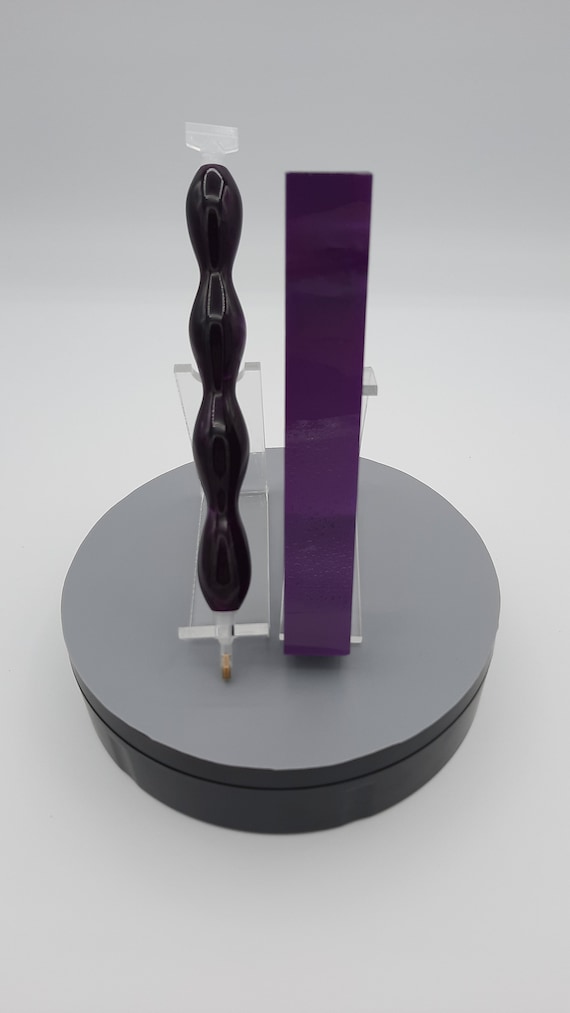 Diamond Painting Pen - iris (silk amethyst purple) - Handmade Custom hand turn lathe acrylic