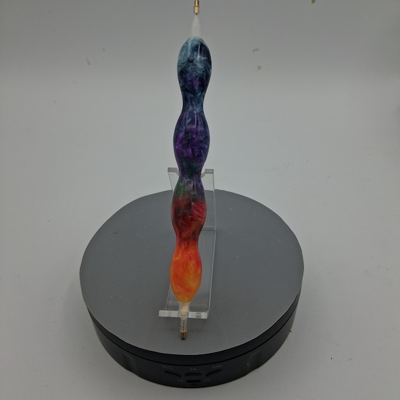 Diamond Painting Pen - Castaway Creations - handmade handcrafted lathe acrylic rainbow Immediate Purchase scratch and dent 1