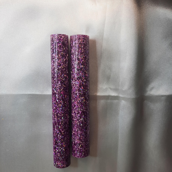 Diamond Painting Pen  - Holographic Pink Glitter - Handmade Custom handcrafted  lathe sparkle shiny shimmer