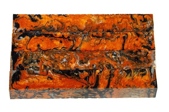 Diamond Painting Pen - Tiger Tail Limited Edition - Handmade Custom handcrafted  lathe Orange black animal