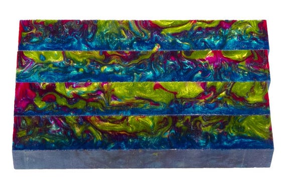 Diamond Painting Pen - Caterpillar crawl limited edition - handmade custom handcrafted lathe acrylic red blue yellow