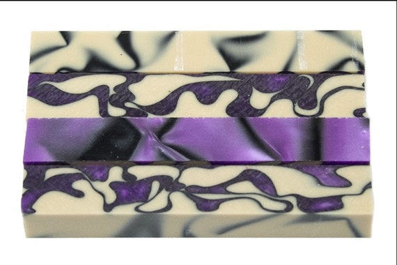 Diamond Painting Pen - purple Sands - Handmade Custom handcrafted  lathe acrylic purple and tan