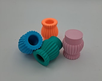 Fluted Cup - Obrien Custom Turning Diamond painting compatible with both models of our 3D printed rotating pen carousels or as a stand alone