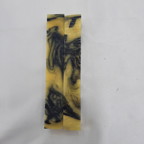 Diamond Painting Pen  - Phantom Alumilite Glow in the Dark - Custom handmade handcrafted lathe acrylic yellow black