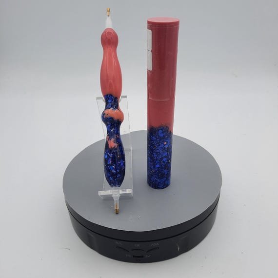 Diamond Painting Pen  - Thermal Mutations Pink to Sherbet / The Blues glitter - Custom handmade handcrafted acrylic