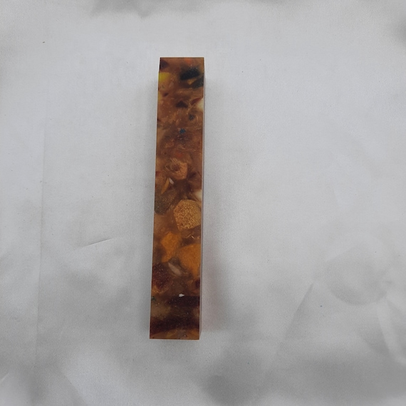Diamond Painting Pen  - Terrazzo Sunset - Handmade Custom handcrafted  lathe yellow orange