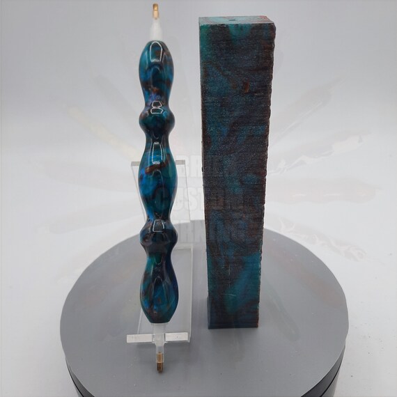 Diamond Painting Pen - patina passion - Handmade Custom handcrafted  lathe teal, purple, bronze