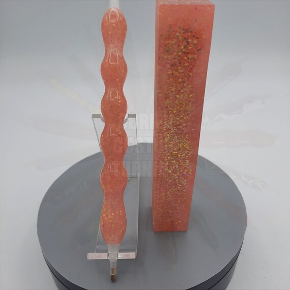 Diamond Painting Pen  - Pink Champagne Glitter Limited Edition - Handmade Custom handcrafted  lathe pink gold sparkle shiny