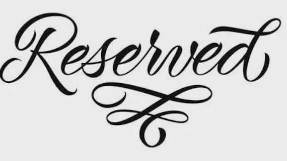 Reserved for Justin