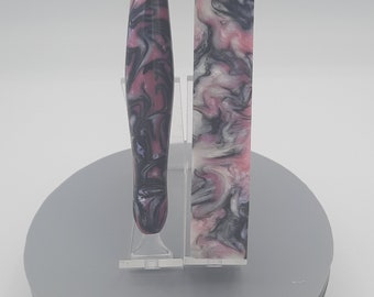 Diamond Painting Pen - Charm Colors - Handmade Custom pink and black handcrafted lathe acrylic