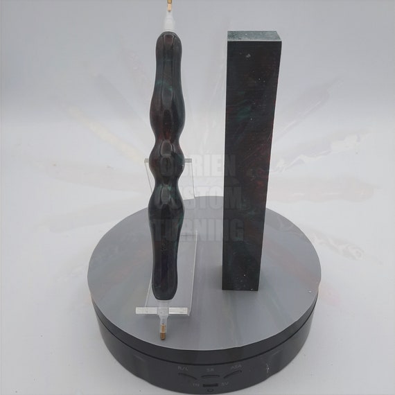Diamond Painting Pen  - Bloodstone Lava Lamp - Handmade Custom red and gray handcrafted lathe acrylic