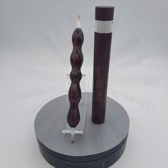 Diamond Painting Pen  - Black Cherry Diamond Cast - Custom handmade handcrafted lathe acrylic reddish black sparkle glitter