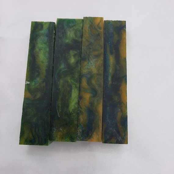 Diamond Painting Pen - nuclear waste  - Handmade Custom handcrafted  lathe green yellow