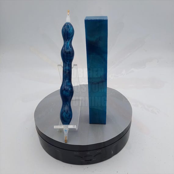 Diamond Painting Pen  - Calypso Color Pulse - Custom handmade handcrafted lathe blue